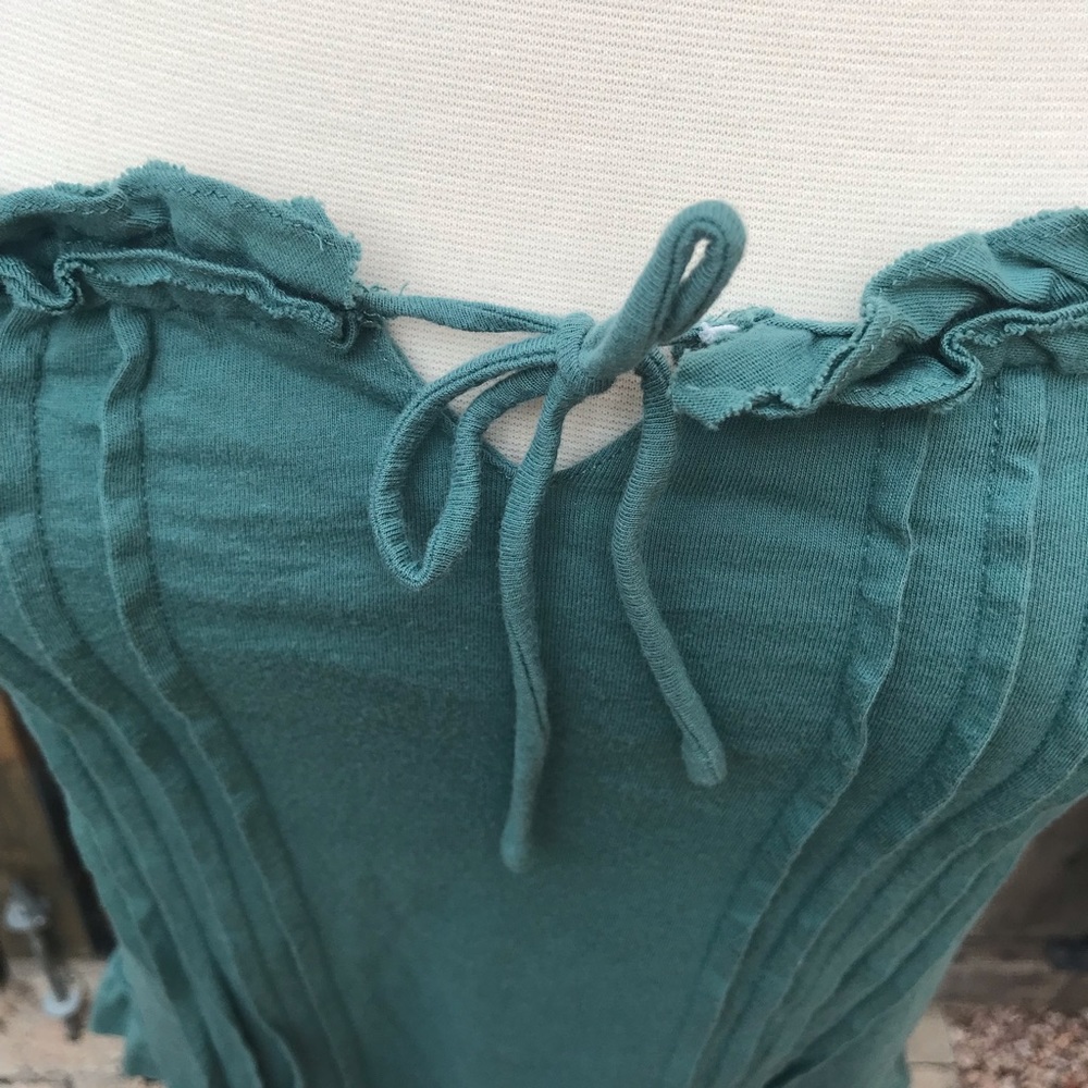 Susina Teal Ruffled Tank Top from Nordstrom Used - Picture 3 of 8